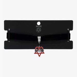 HIM Heartagram Symbol‎ Velvet Choker Hot Topic
